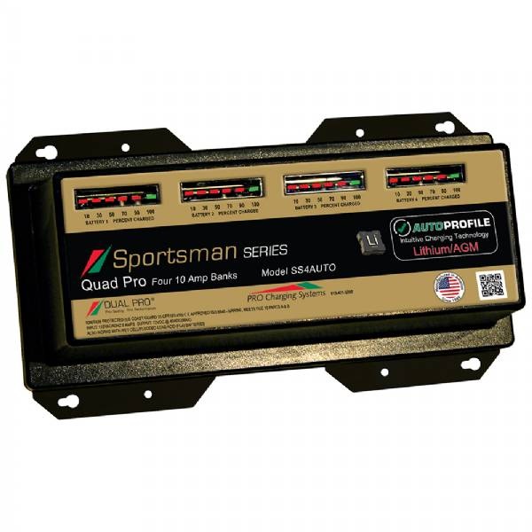 Dual Pro Ss4 Auto 10A - 4-Bank Lithium/Agm Battery Charger