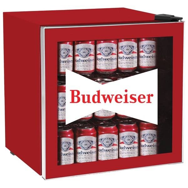 Budweiser 1.8 Cubic-Foot Compact Refrigerator With Glass Door