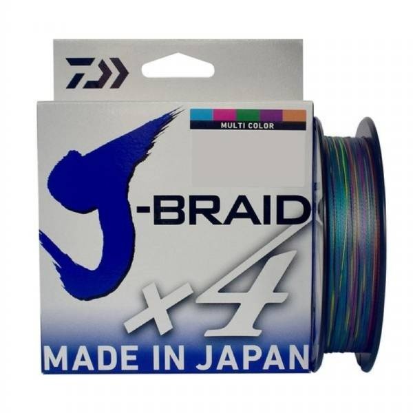 Daiwa J-Braid X4 Filler Spool 40Lb Multi-Color 300 Yds