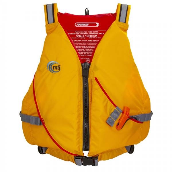 Mti Journey Life Jacket W/Pocket - Mango/Grey - X-Large/Xx-Large
