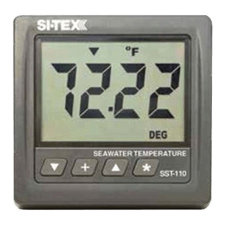 Si-Tex Water Temp. Indicator, W/ Thru-Hull Transducer