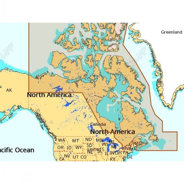 C-Map Na-M021 Max Wide Microsd Canada North And East