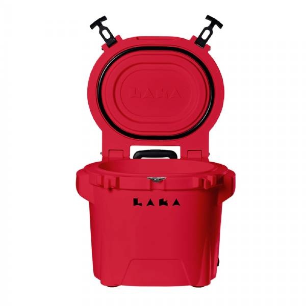 Laka Coolers 30 Qt Cooler W/Telescoping Handle And Wheels - Red