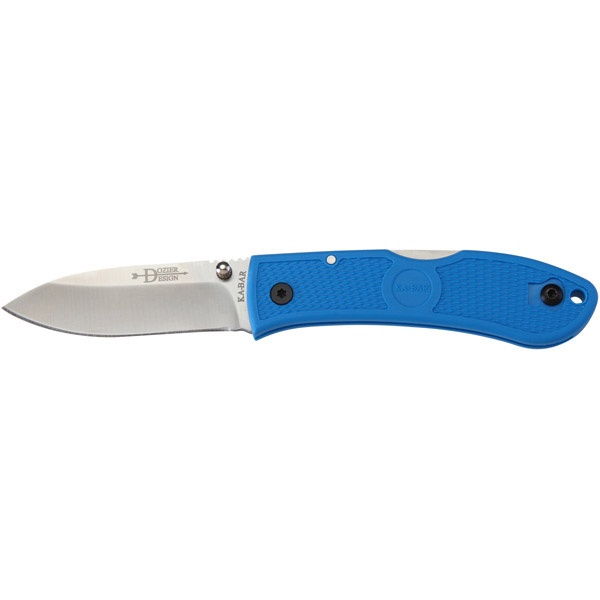 Kabar Kbar Dozier Folding Knife 3" Pln Blu