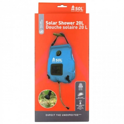 Sol Ar Shower 20L - Portable Solar Shower for Camping and Outdoor Adventures