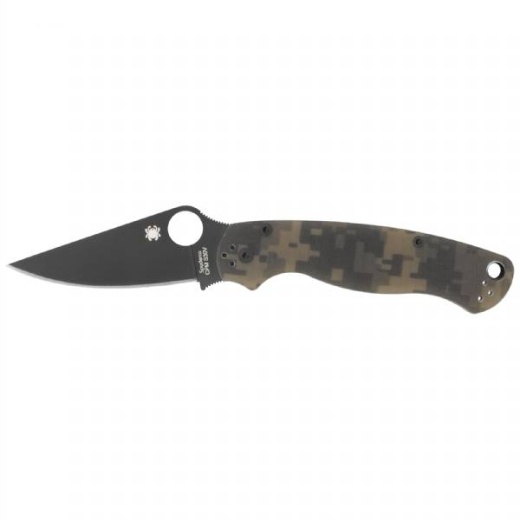 Spyderco Para Military2 Camo G10 Pln Folding Knife
