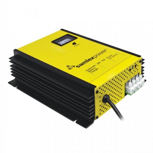 Samlex 15A Battery Charger - 24V - 3-Bank - 3-Stage with Dip Switch and Lugs