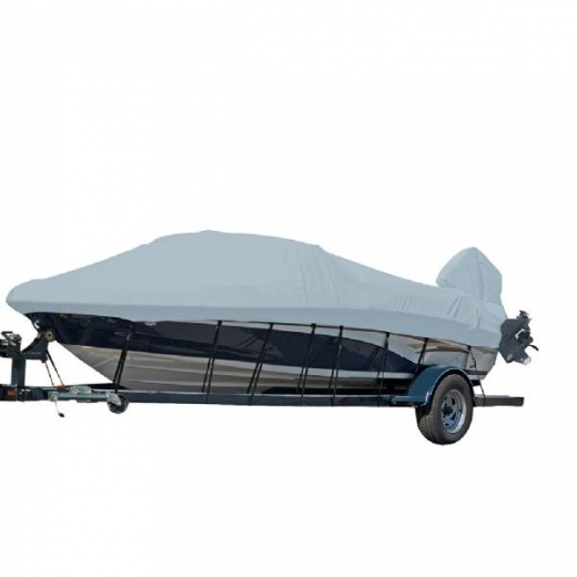 Carver Performance Poly-Guard Styled-To-Fit Boat Cover for 17.5 Ft V-Hull Runabout Boats