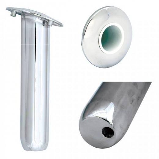 Tigress Blind Mount Round Head Closed Base Rod Holder - 30 Deg - 9Inch