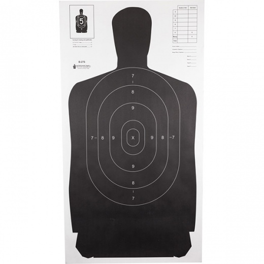 Action Targets Action Tgt B27s Blk 100Pk