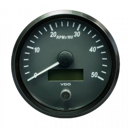 VDO SingleViu 100mm (4 Inch) Tachometer - 5000 RPM
