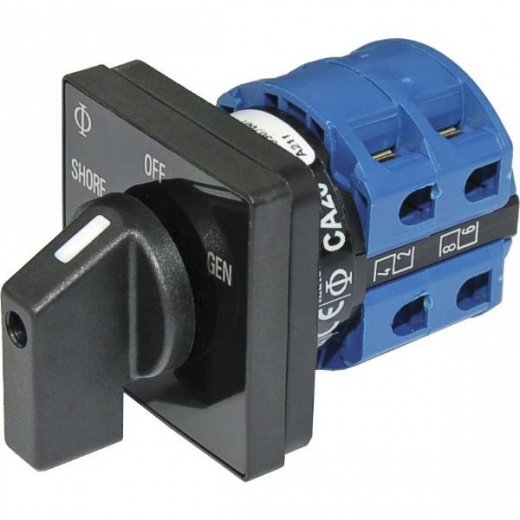 Blue Sea Rotary Switch 120Vac 30 Amp Off Plus 2 Position