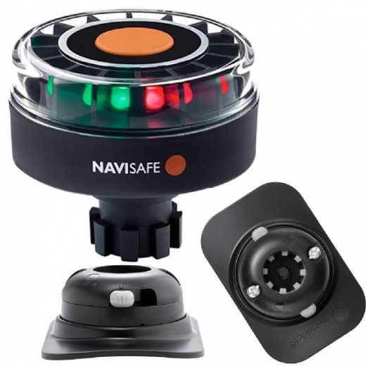 Navisafe Navilight Tricolor 2Nm W/Navibolt Base Rib Mount - Black