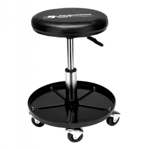 Performance Tool Creeper-Seat - Round Black Seat with Tool Tray