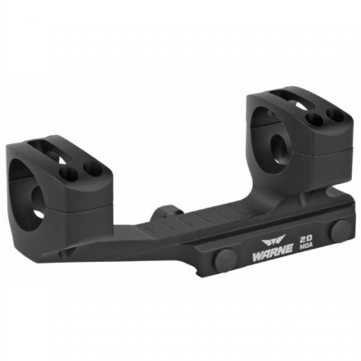 Warne 20Moa Extnd Skeleton 1" Blk Scope Mount