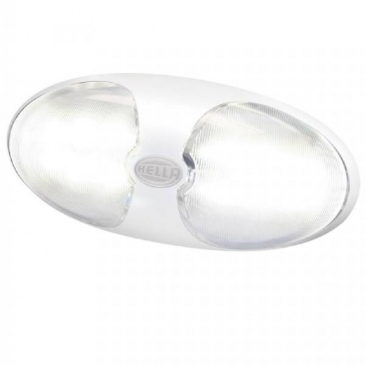 Hella Duraled 12 Interior/Exterior Lamp - White Led - White Housing
