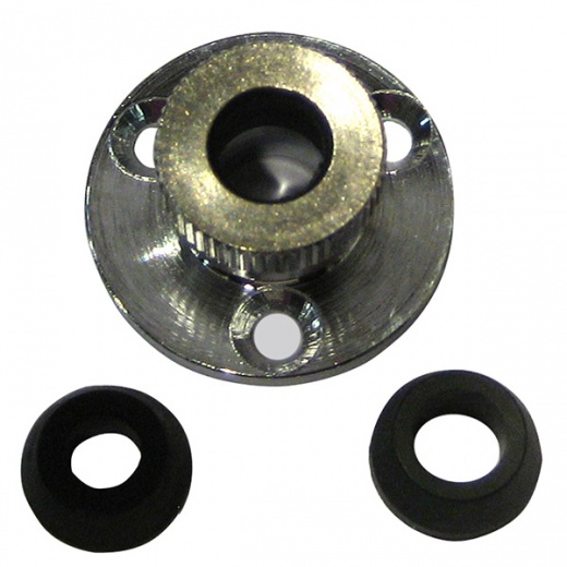Shakespeare Cable Outlet 4184 - Chrome Plated Cable Outlet Connector