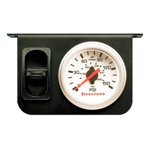 Firestone Sing Gage Whte Air Accy - Analog Display Pneumatic Gauge
