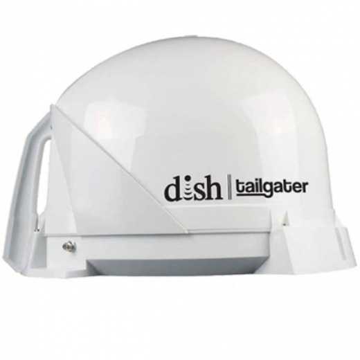 King Tailgater Sat TV Antenna, DISH, White