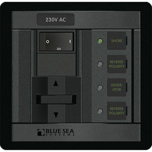 Blue Sea 360 AC SRC SEL, RCKR SW BRKR, 230V 32A
