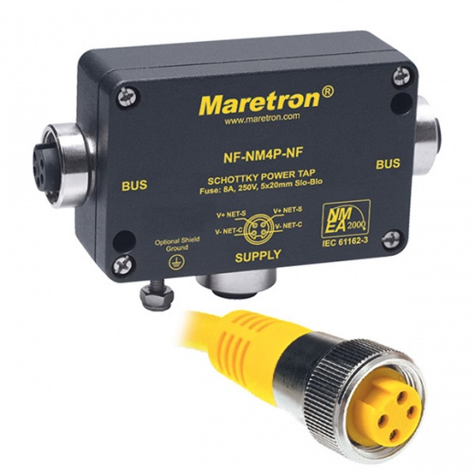 Maretron Mini Powertap - Mini Powertap Female with Fuse LED Diagnostics