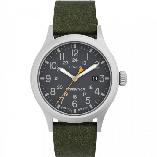 Timex Expedition Scout Watch - Black Dial - Green Strap