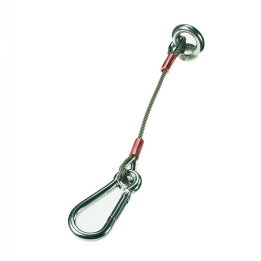 Lewmar Anchor Strap 12 In 3Mm Cable With 6Mm Caribiner Clip