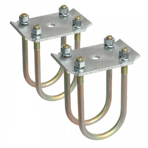 C.E. Smith Axel Tie Plate Kit for 3Inch Round Axel