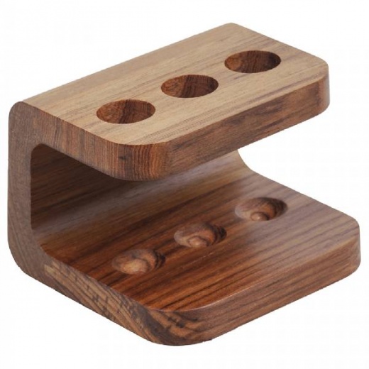 Whitecap Eka Collection Toothbrush Holder - Teak