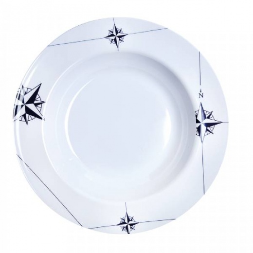 Marine Business Melamine Deep, Round Soup Plate - Northwind - 8.8Inch Set Of 6