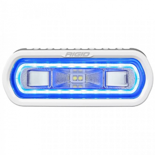 Rigid Sr-L Series Marine Spreader Light - White Surface Mount - White Light with Blue Halo