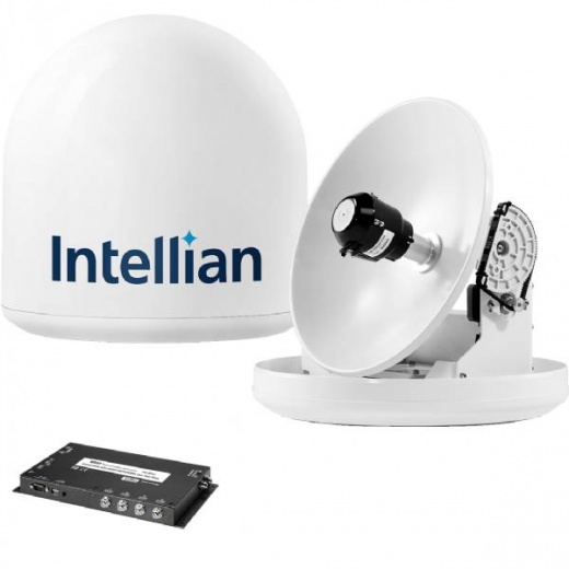 Intellian I2 SAT TV 13 Dish with MIM for Small Boat Cruising