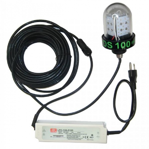 Hydro Glow 100W/120Vac Underwater Dock Light - Green Sinking Style