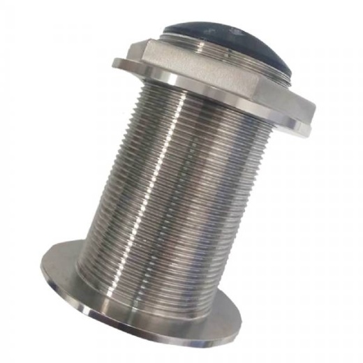 Si-Tex Stainless Steel Low Profile Thru-Hull Medium Frequency CHIRP Transducer