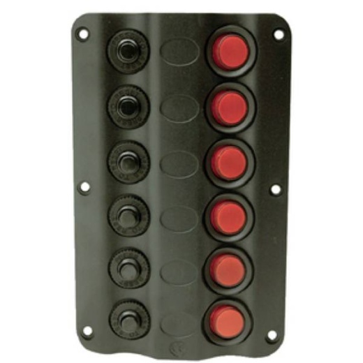 Seachoice Switch Panel Led 6 Gang - 12V LED Switch Panel