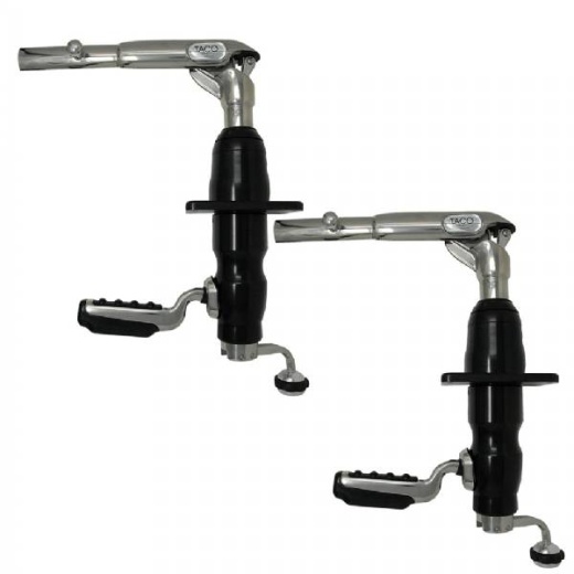 Taco Marine Grand Slam 390Bhc Outrigger Mount - Black Anodized Aluminum