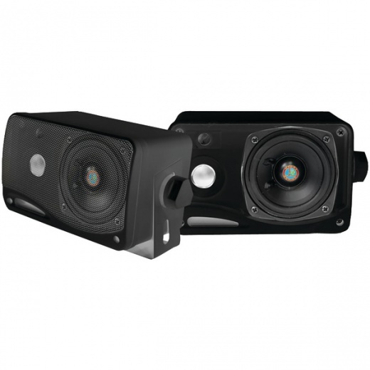 Pyle Hydra Series 3.5In 200-Watt 3-Way Weatherproof Mini-Box Speaker