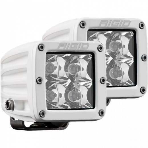 Rigid D-Series Pro Hybrid-Spot Led - Pair - White