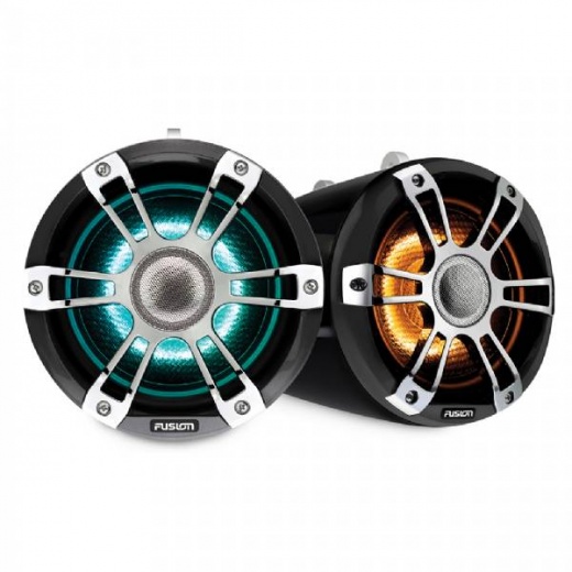 Fusion SG-FLT652SPC 6.5 in Tower Speaker Chrome with CRGBW Lighting