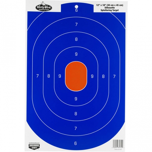 Birchwood Casey B/C Dirty Bird Bl/Or Silhou 8Pk