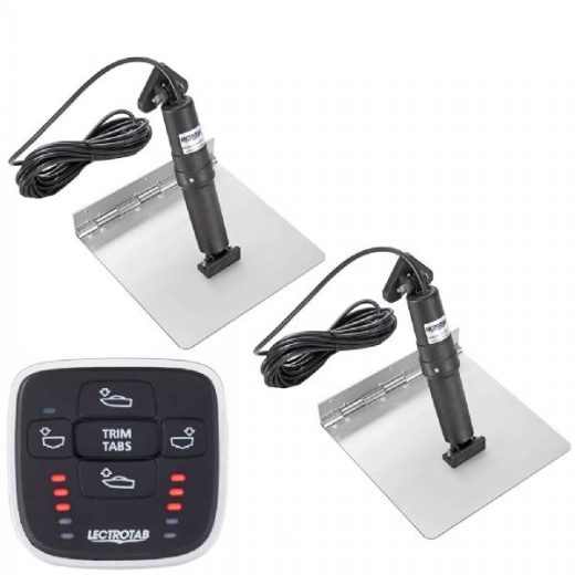 Lectrotab Xka Stainless Steel Trim Tab Kit W/Mlc-1 Control - 9 X 24