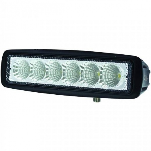 Hella Value Fit Mini 6 Led Flood Light Bar - Black