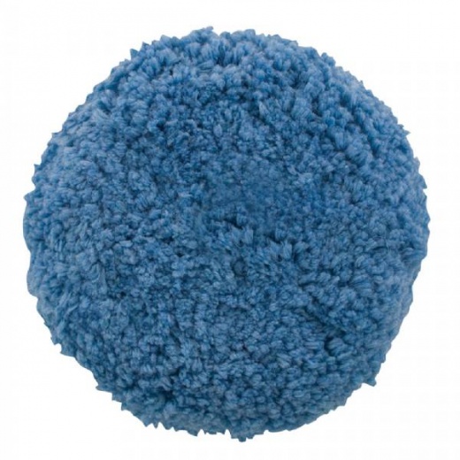 Presta Blue Blended Wool Medium Cutting Pad - 9Inch Screw-On Pad