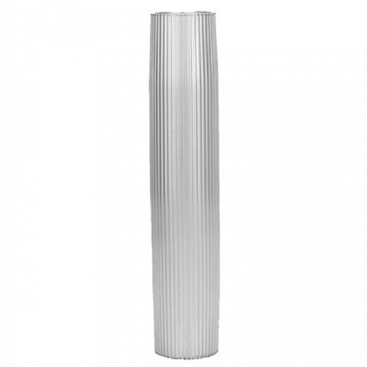 Taco Metals Aluminum Ribbed Table Pedestal - 2-3/8 Inch O.D. - 26 Inch Length