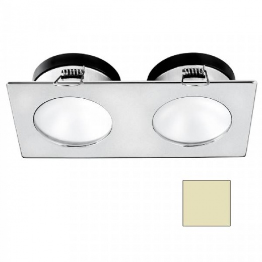 I2systems Apeiron A1110Z Spring Mount Light - 4.5W Double Round Warm White - Brushed Nickel Finish