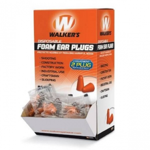 Walker's Ear Plugs, Walker Fts Foam Ear Plugs 200Pk Box