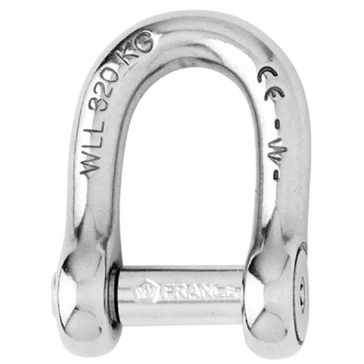 Wichard Self-Locking Allen Head Pin D Shackle - 12Mm Diameter - 15/32