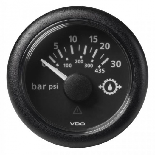 VDO 2-1/16inch (52mm) ViewLine Transmission Oil Pressure Gauge