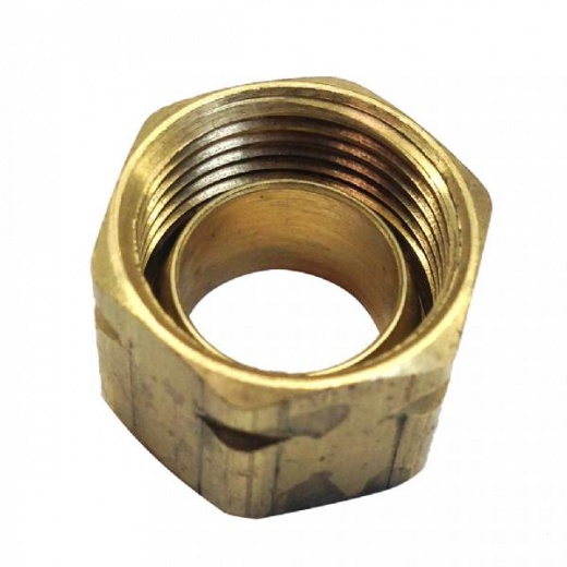 Uflex Usa Brass Compression Nut W/Sleeve #61Ca-6