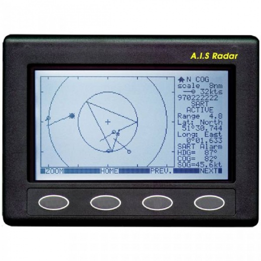 Clipper AIS Plotter/Radar - Requires GPS Input VHF Antenna
